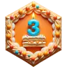 Third Birthday Badge